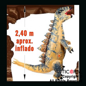 DISFRAZ INFLABLE DINOSAURIO STEGOSAURUS ADULTO 2.4 MT X 1